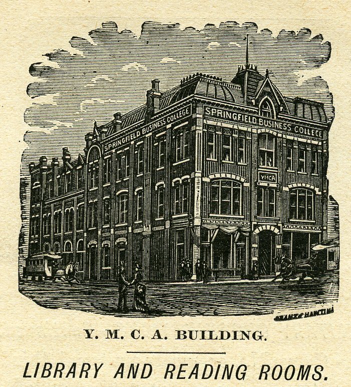 YMCA Building Library and Reading Rooms: the Lincoln Library in the newspaper in 1891