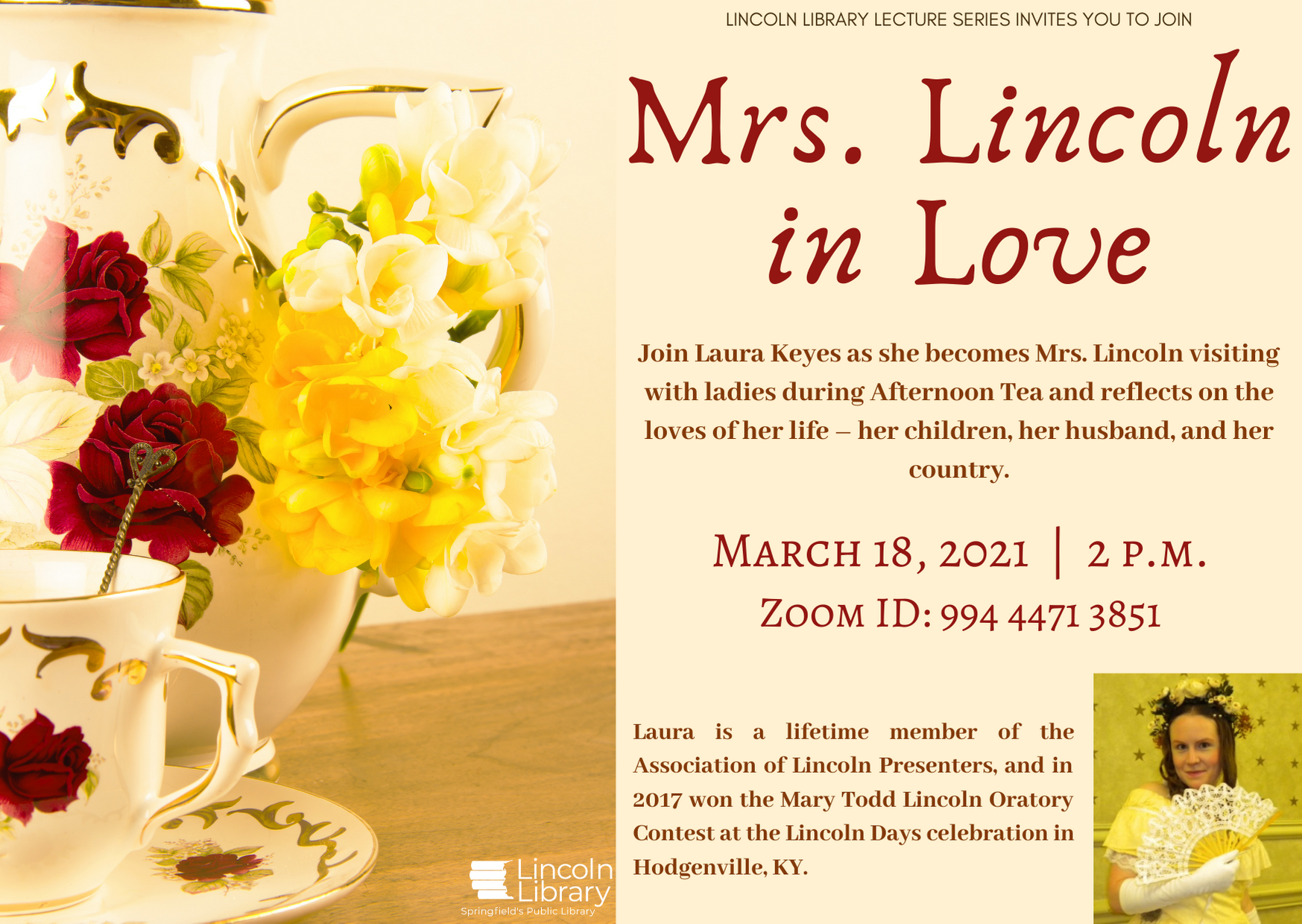 Information Flyer - Mrs. Lincoln in Love