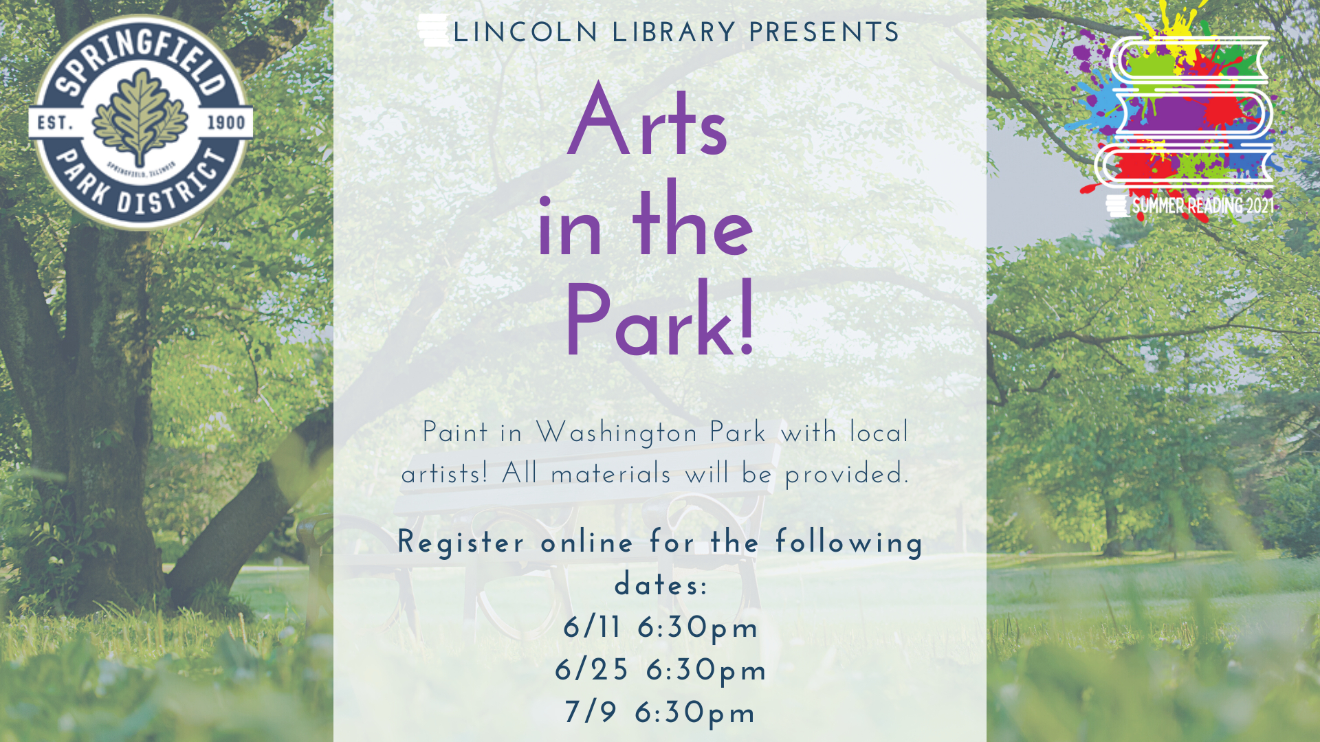 Arts in the Park!