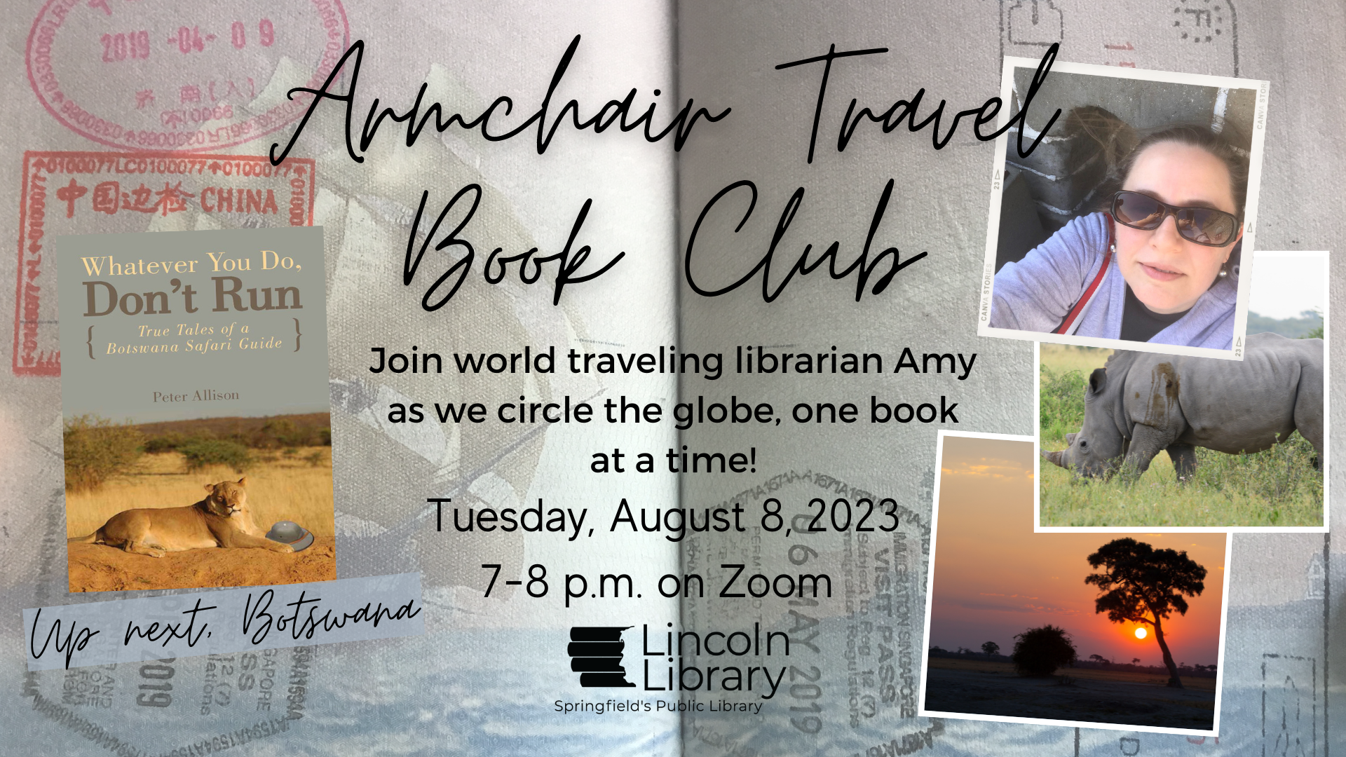 Armchair Travel Book Club August 2023