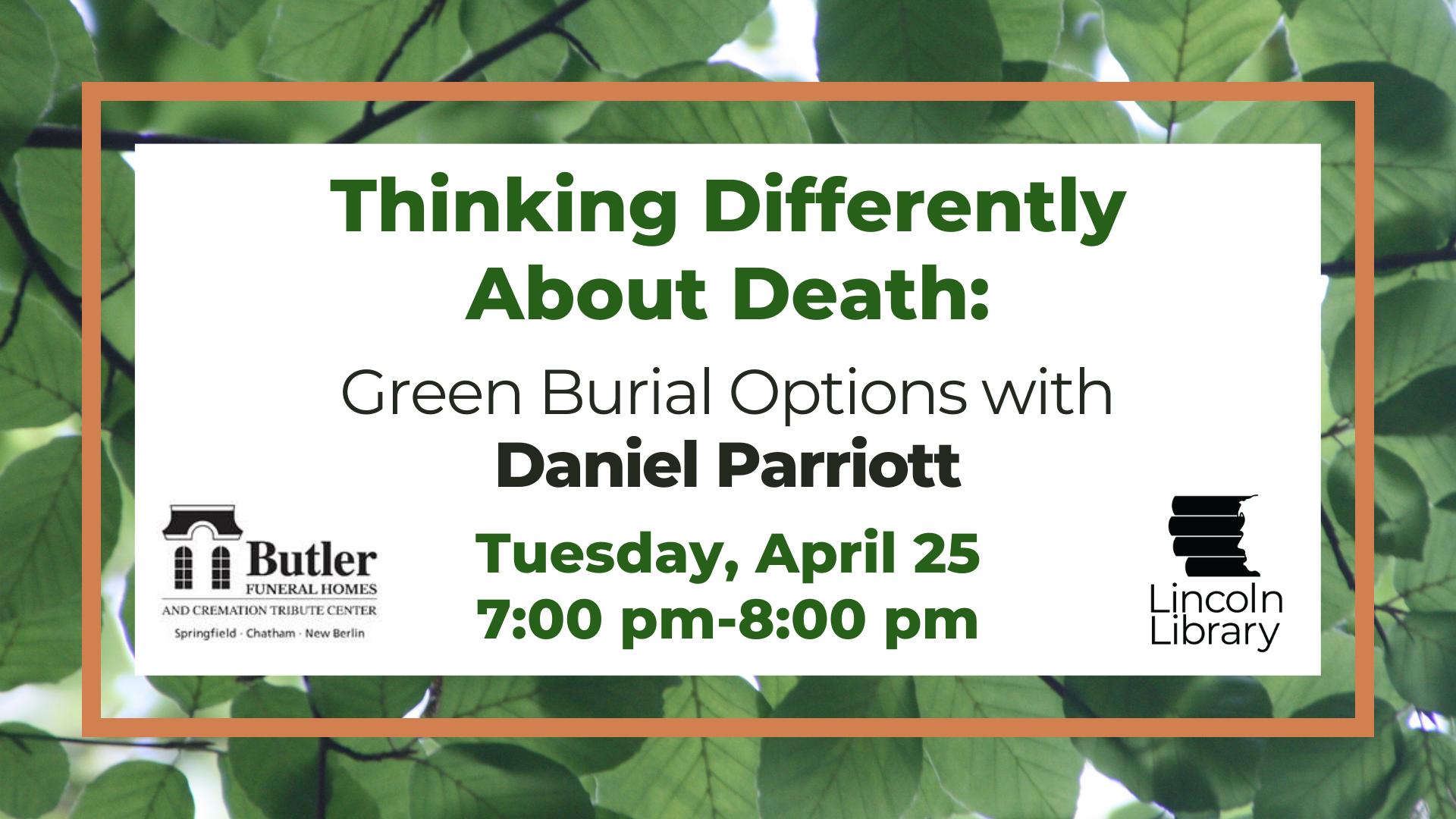 "Thinking Differently About Death: Green Burial Options"