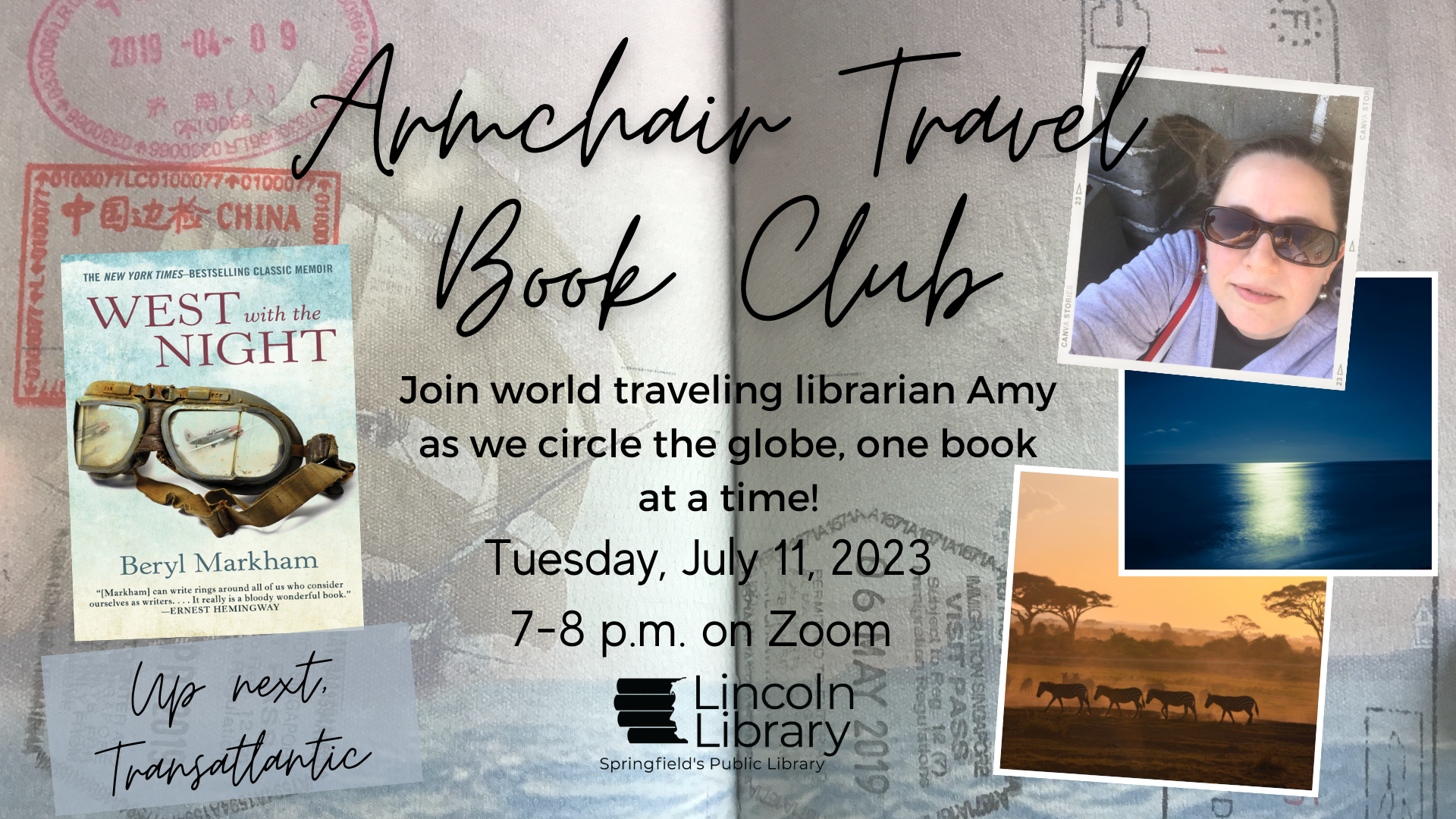 Armchair Travel Book Club July 2023