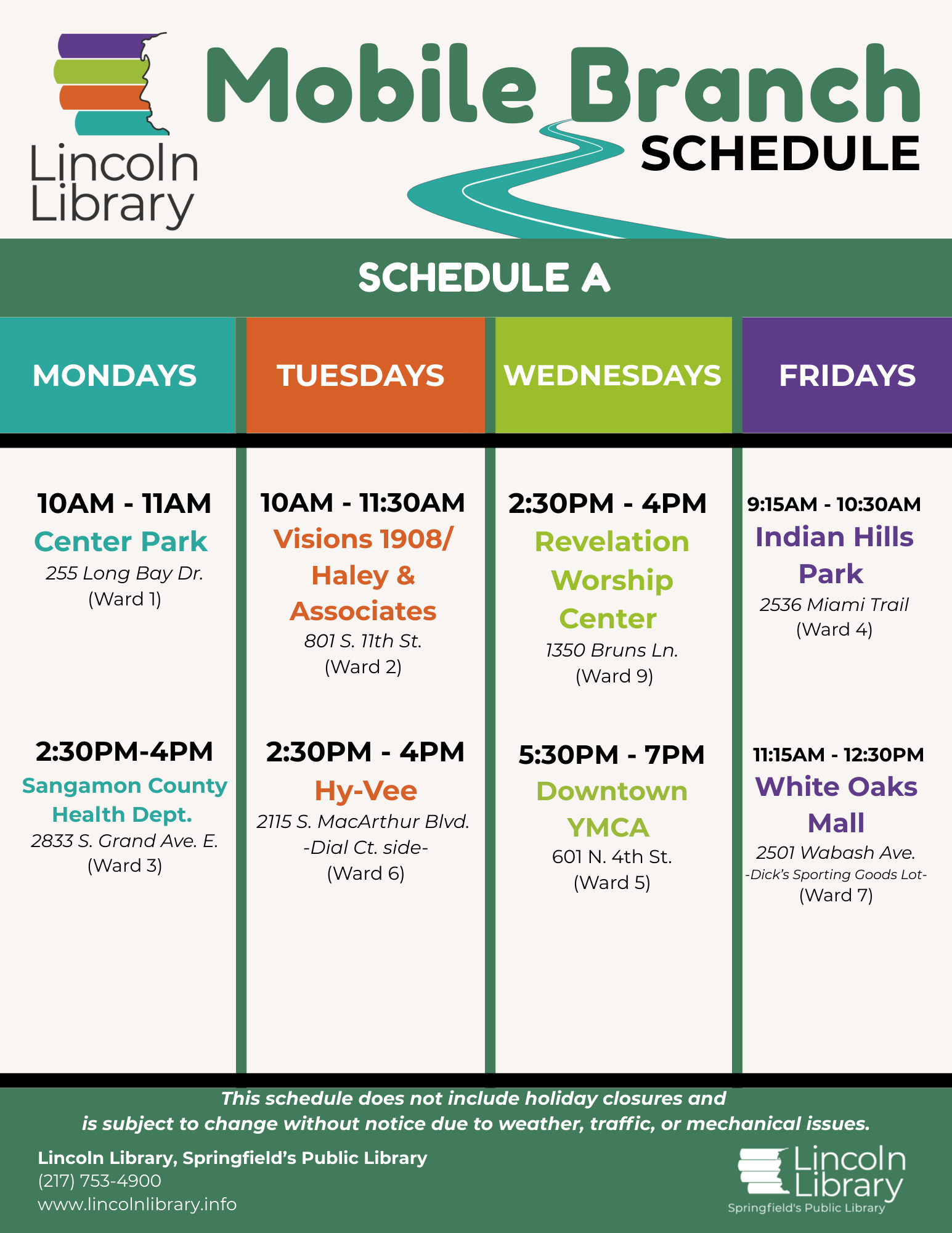 Mobile Branch Schedule A