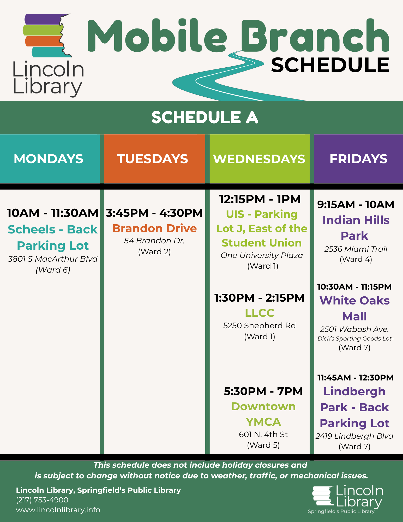 Mobile Branch Schedule A