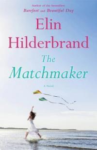 The Matchmaker book cover (a woman in a white dress running along the beach, flying a kite)