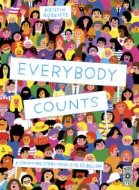 Everybody Counts book cover (a crowd of diverse cartoon people)