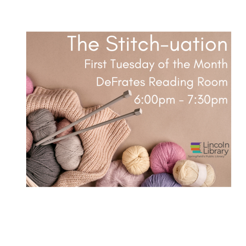 A set of knitting needles and yarn