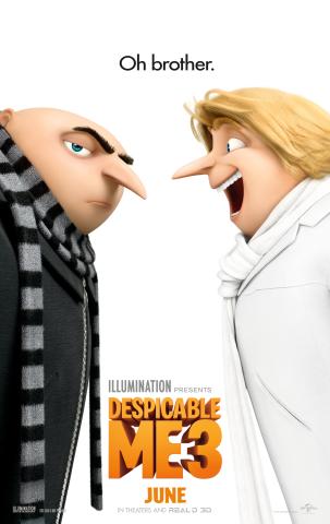 Two men with long noses face off against a white background. One is  bald and dressed in black, the other has blond hair and is dressed in white.