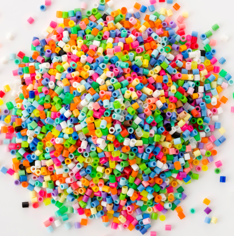 Pile of fuse beads.