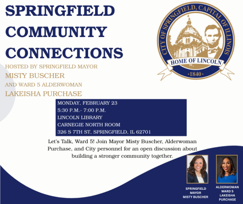 Join Mayor Misty Buscher, Alderwoman Purchase, and City personnel for an open discussion about building a stronger community together. 