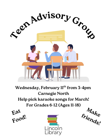 Teen Advisory Group flyer