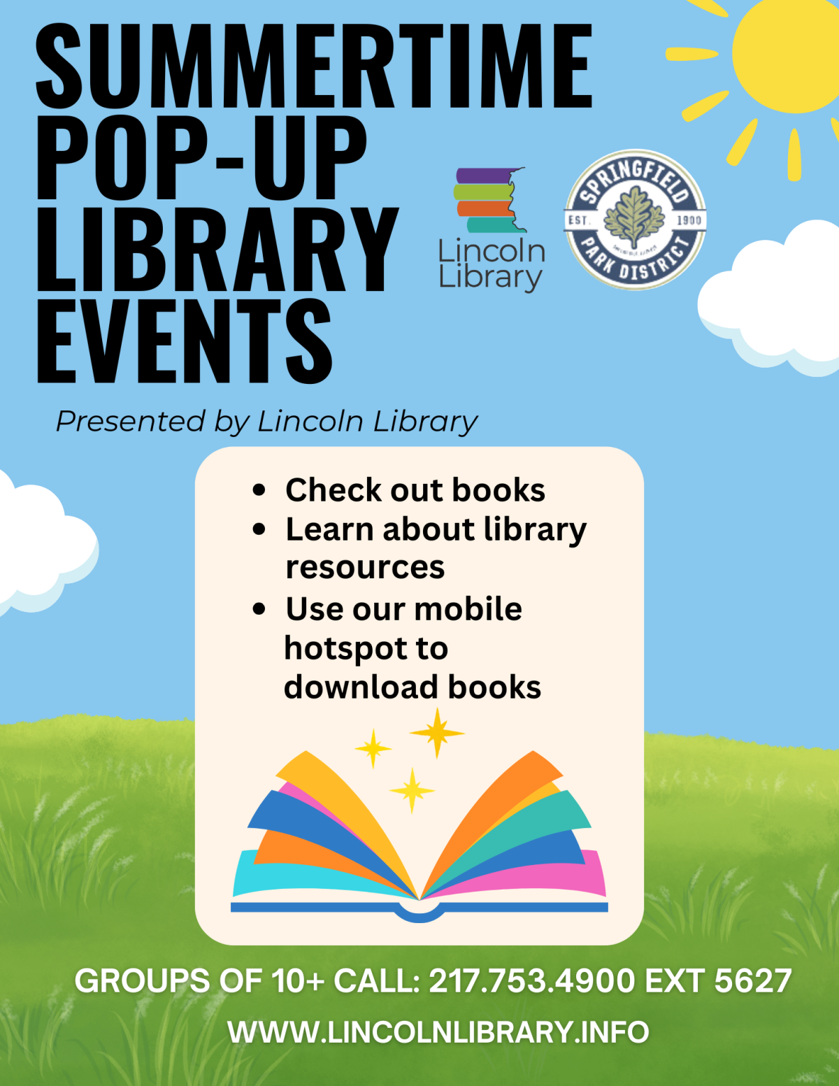 Colorful Summertime Pop Up Flyer