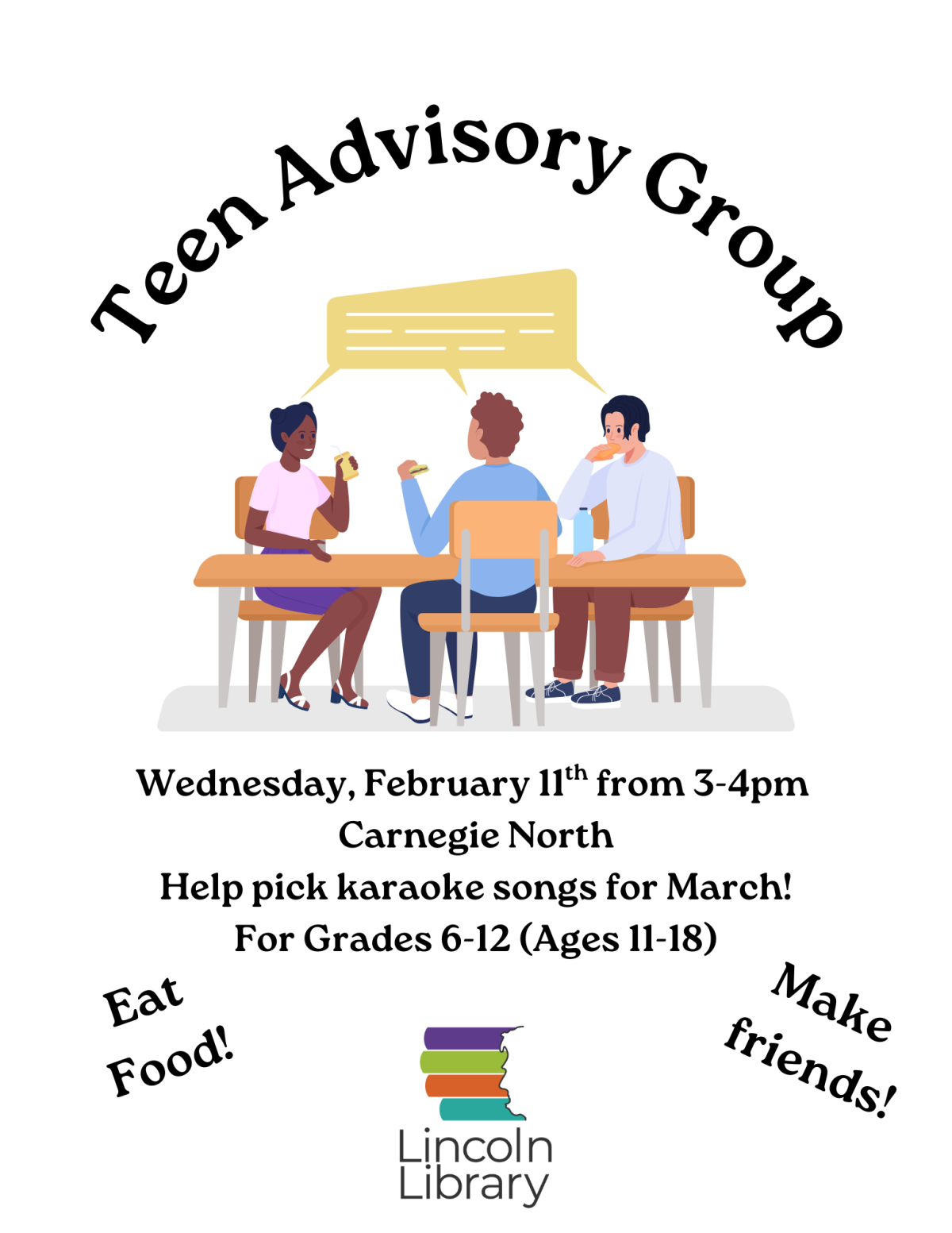 Teen Advisory Group flyer