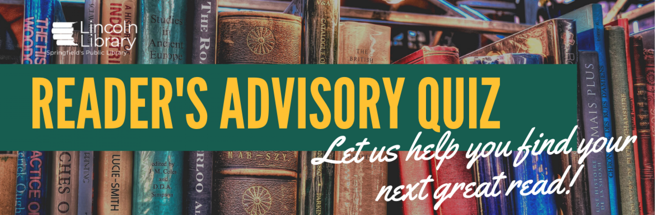 Reader's Advisory Quiz: Let us help you find your next great read