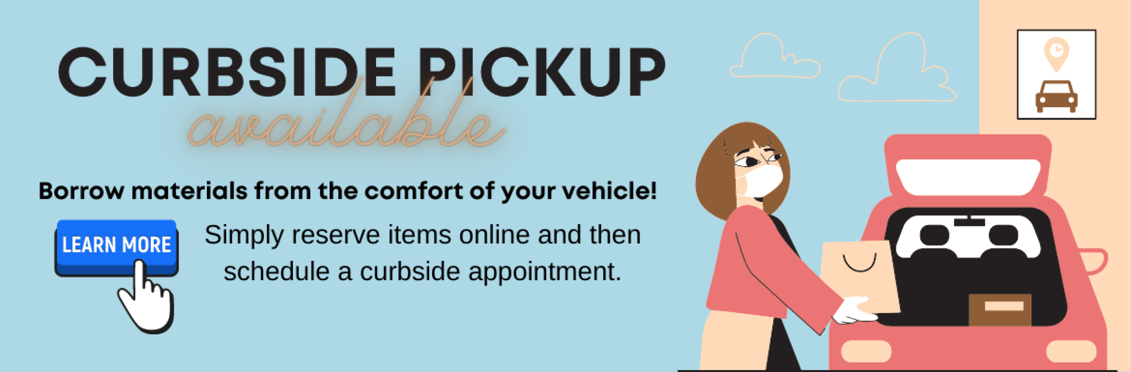 Curbside pickup available
