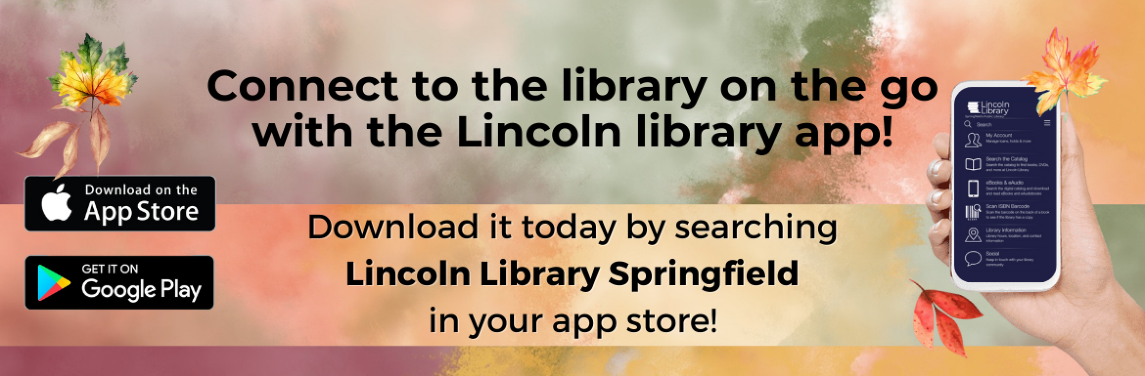 Download the Lincoln Library app